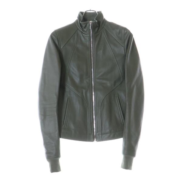 入手困難✨ リックオウエンス レザーコート 切り替え アウター カーキ RICK OWENS(リック オウエンス) × レザージャケット | 通販
