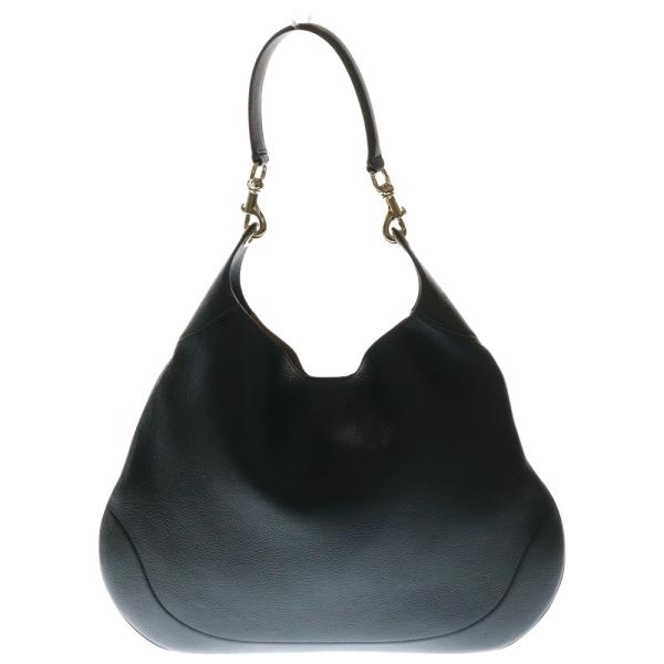 GUCCI（グッチ） GUCCI B ミディアムレザーショルダーバッグ ブラック