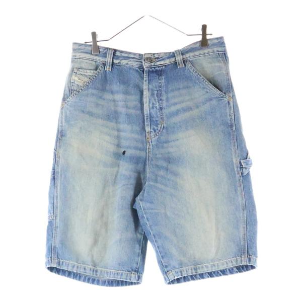 DIESEL / D-LIVERY-SHORT/デニムショートパンツ/28/コットン/IDG/A14072 DIESEL（ディーゼル） 24SS D-LIVERY-SHORT カーペンター ハーフデニム
