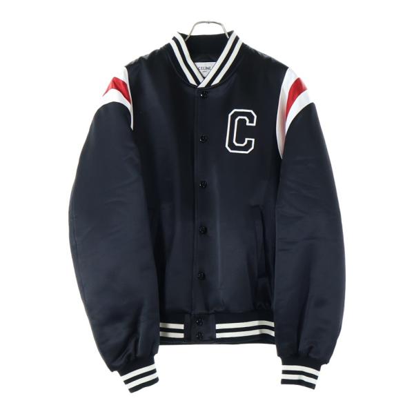 Celine セリーヌ　美品　ブルゾン　ボンバージャケット アウトレット】CELINE セリーヌ 中綿入り ジップアップ ブルゾン