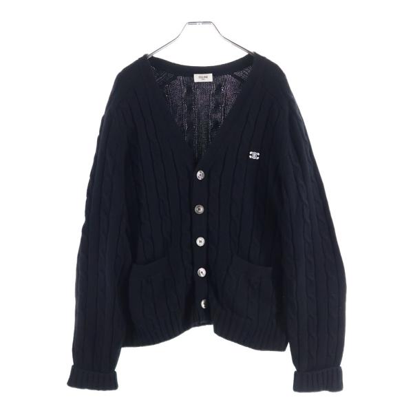 CELINE（セリーヌ） 23AW トリオンフ カシミヤ Vネックカーディガン