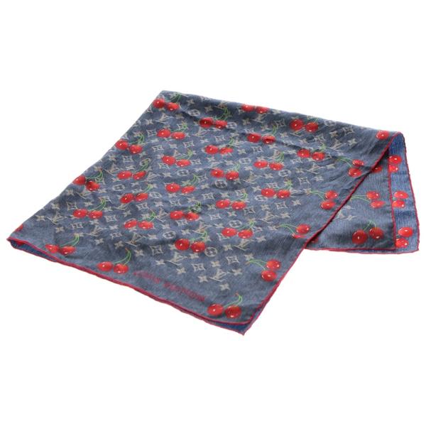 N4E MNM \"Limited Edition\"の美品中古 LOUIS VUITTON（ルイ・ヴィトン） ×村上隆 Denim Cerise Square 90