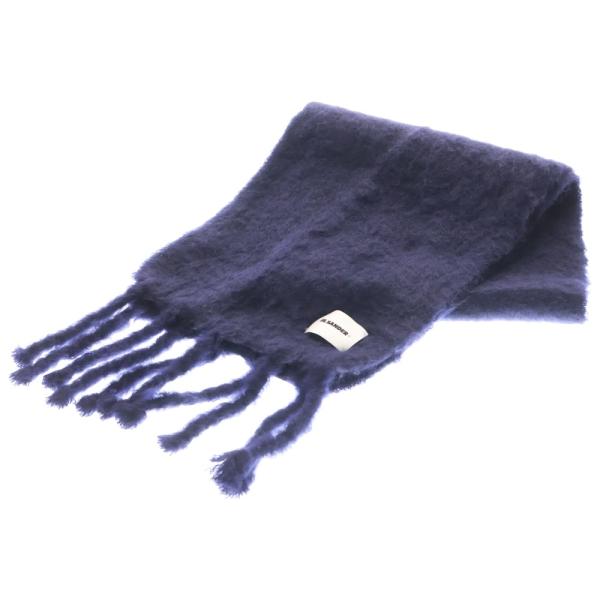 JIL SANDER（ジルサンダー） モヘア マフラー ネイビー J47TE0012