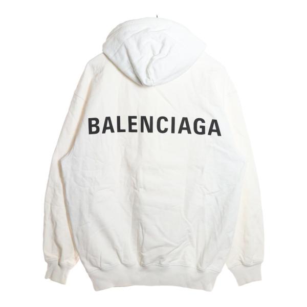 BALENCIAGA / パーカー 胸バックロゴ 10 ホワイト レディース BALENCIAGA / パーカー 胸バックロゴ 10 ホワイト レディース