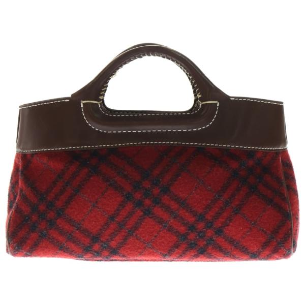 バーバリーブルーレーベル　レッド　2WAY　ショルダーバッグ　ノバチェック BURBERRY BLUE LABEL（バーバリーブルーレーベル） チェックウール