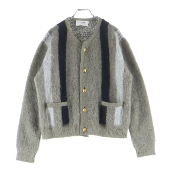 CELINE ニットカーディガン　M 中古・古着通販】CELINE (セリーヌ) モヘアシルクニットカーディガン