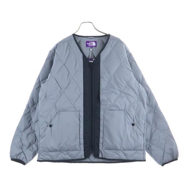 ノースフェイス パープルレーベル フィールドダウンカーディガン M グレー 美品 THE NORTH FACE PURPLE LABEL ノースフェイスパープルレーベル PLAS