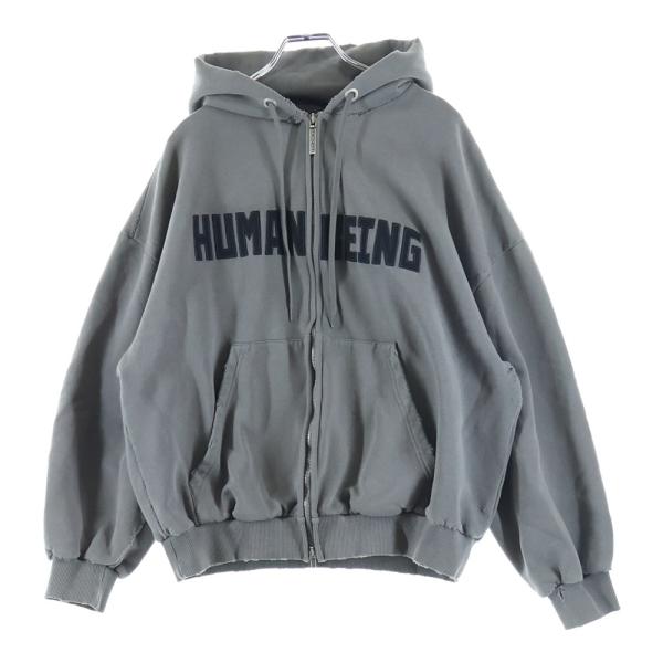 BALENCIAGA（バレンシアガ） 24SS Human Being Zip Hoodie ジップ