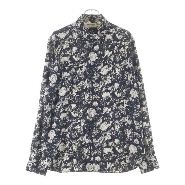 SAINT LAURENT PARIS サンローランパリ 20SS 総柄フラワーシルク 長袖