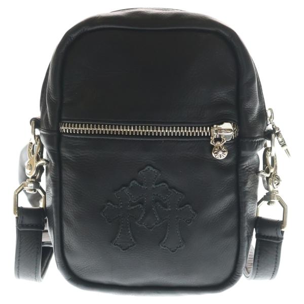 CHROME HEARTS クロムハーツ TAKA MINI LTHR タカミニ セメタリークロスパッチレザーショルダーバッグ ブラック CHROME HEARTS（クロムハーツ） TAKA MINI LTHR タカミニ セメタリー