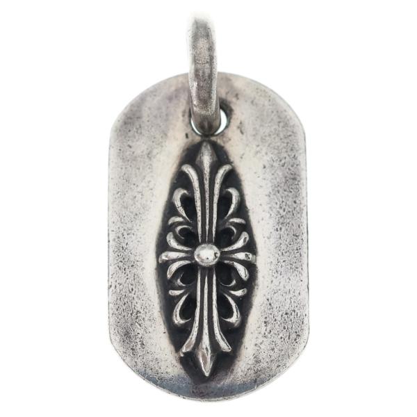 CHROME HEARTS クロムハーツ レイズドフローラルクロス ドッグ CHROME HEARTS（クロムハーツ） RAISED FRRL DOGTAG レイズド
