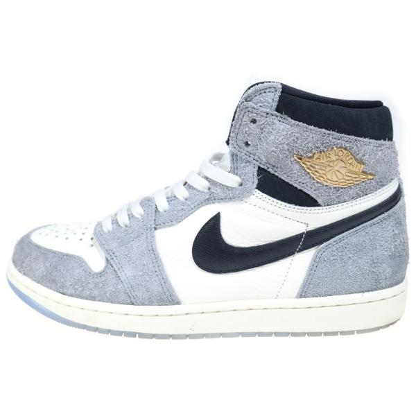 NIKE ナイキ AIR JORDAN RETRO HIGH OG COOL GREY エアジョーダン1 レトロ レザーハイカットスニーカー グレー/ホワイト DZ5485-003