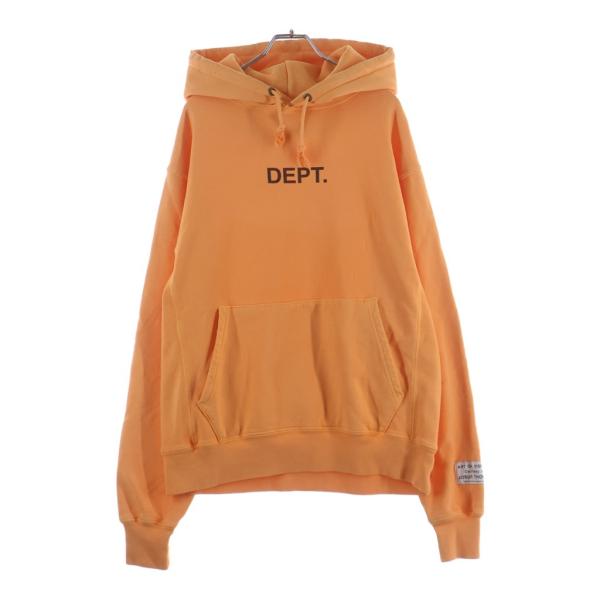 GALLERY DEPT. ギャラリーデプト LOGO HOODIE フロントロゴプリント プルオーバースウェットパーカー オレンジ GALLERY DEPT. ギャラリーデプト LOGO HOODIE フロントロゴプリント