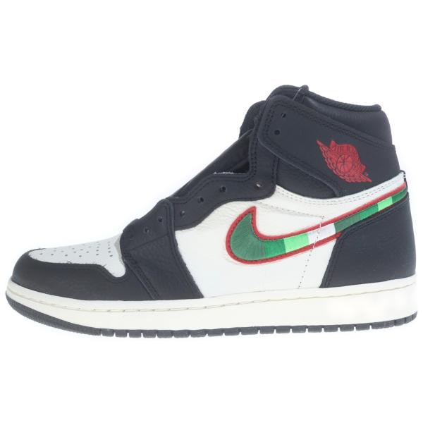 ナイキ AIR JORDAN1 RETRO HIGH OG エアジョーダン1 レトロ スポーツ イラストレイテッド レザーハイカットスニーカー 555088-015
