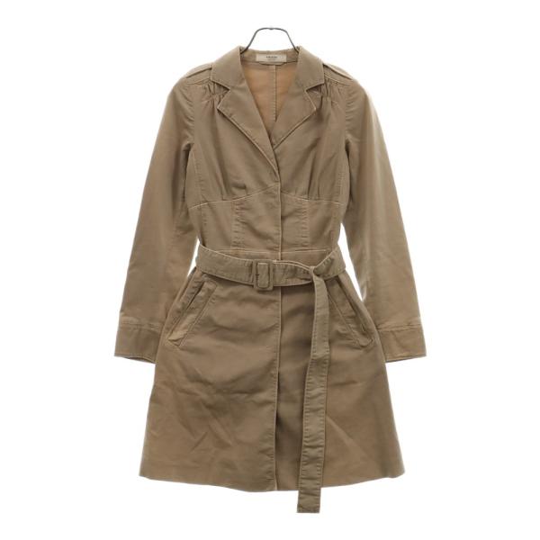 PRADA プラダ ベルト付き トレンチコート ベージュ レディース P6341
