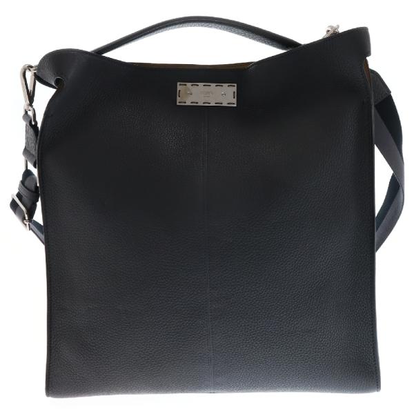 FENDI フェンディ ピーカブー エックスライト フィット レザー 2WAY ハンドバッグ ショルダーバッグ ブラック 7VA447 A6FW FENDI - FENDI フェンディ ピーカブー エックスライト フィット レザー