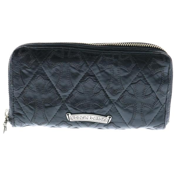 クロムハーツRECFジップ3セメタリークロスパッチウォレット|クロム