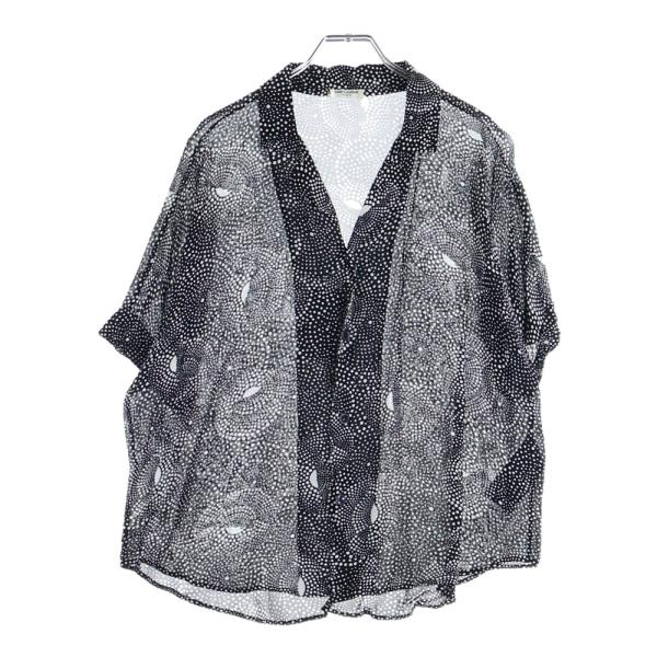 SAINT LAURENT PARIS サンローランパリ スパイラルドット レーヨン半袖