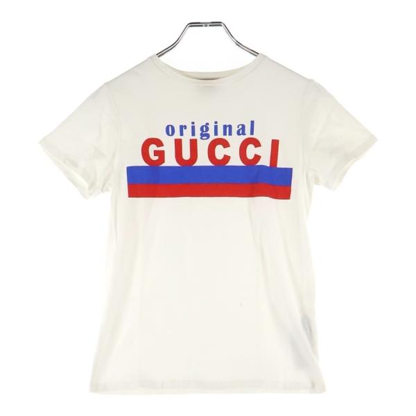 GUCCI（グッチ） フロントプリント クルーネック半袖Tシャツカットソー