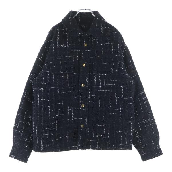 AMIRI（アミリ）中キルティング ツイード ジャケット ホワイト shopbring_2126a210001