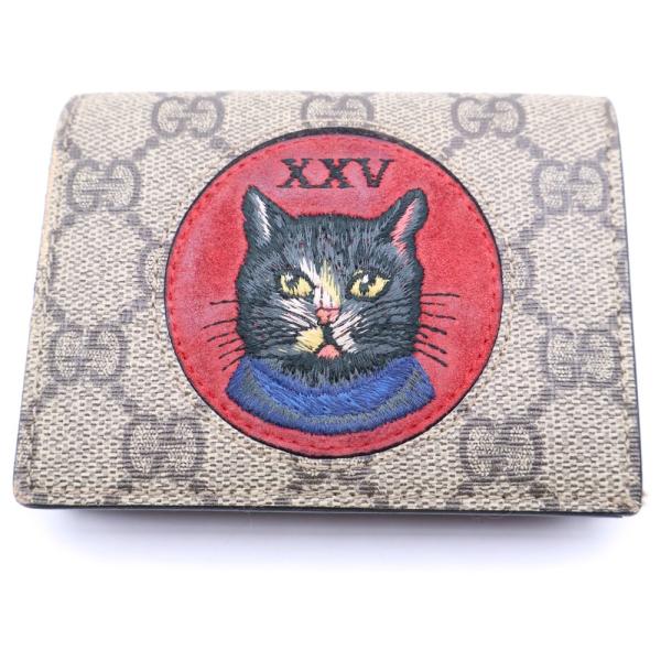GUCCI（グッチ） GGスプリーム ミスティックキャット コンパクト