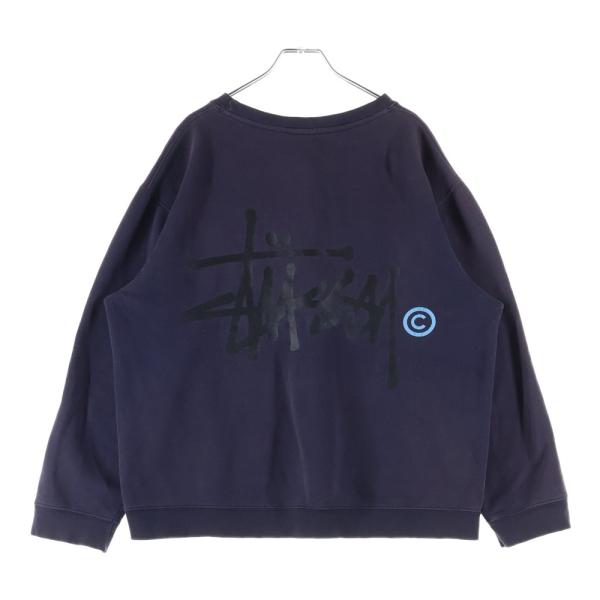 オールドステューシー　ステューシー　90s スカル　ナインティーズ　スウェット　トレーナー　stussy ネイビー　紺　Lサイズ STUSSY（ステューシー） 90s ビッグロゴ クルーネックスウェット
