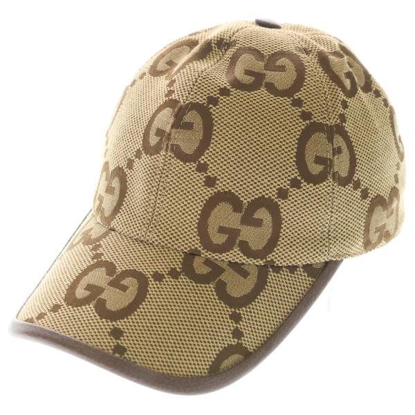 GUCCI（グッチ） ジャンボGG柄 キャンバス ベースボールキャップ 帽子