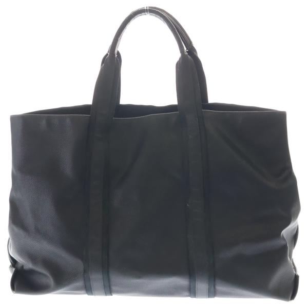 BOTTEGA VENETA ボッテガヴェネタ マルコポーロ PVCレザー キャンバスハンドル ハンドトートバッグ ブラック BOTTEGA VENETA（ボッテガ・ヴェネタ） マルコポーロ PVCレザー