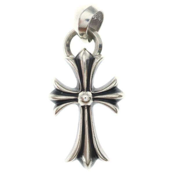 CHROME HEARTS クロムハーツ CH CRS SML W/BALE Wベイル スモールCHクロス ペンダントトップ シルバー BCA218