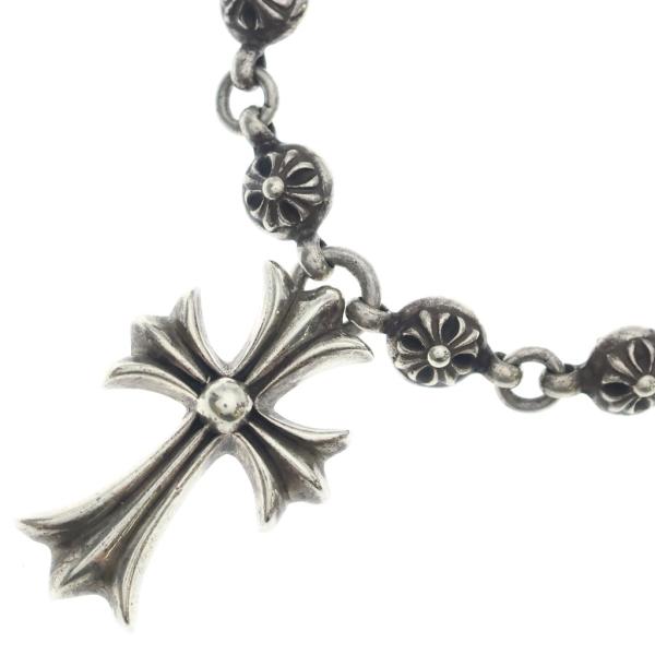 CHROME HEARTS クロムハーツ #1 CRSBL CHN SML CH CRS クロスボールチェーン スモールCHクロス ネックレス シルバー BCA193 CHROME HEARTS（クロムハーツ） #1 CRSBL CHN SML CH CRS クロスボール