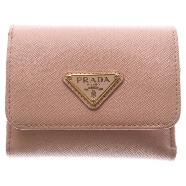 PRADA（プラダ） サフィアーノ コンパクトウォレット 三つ折り財布