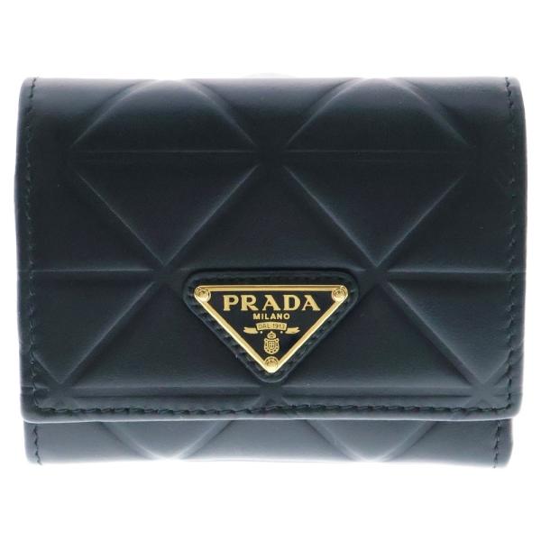 PRADA（プラダ） トライアングルモチーフ 三つ折りコンパクト