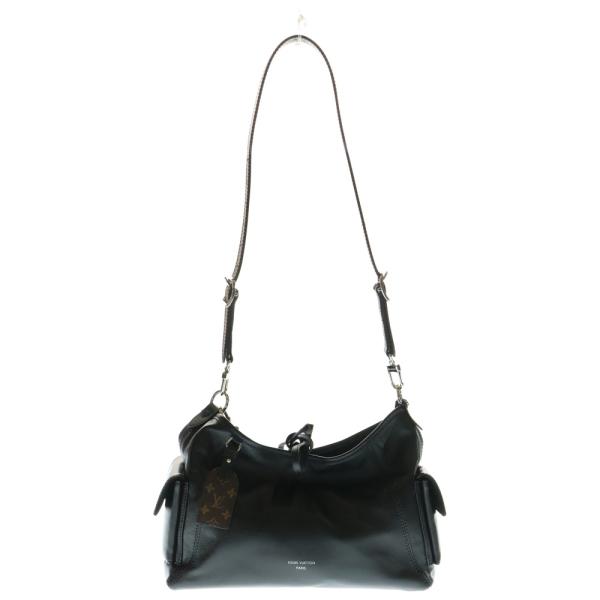 ルイヴィトン キャリーオールカーゴバイブPM M24861 ラムレザー ブラック 2WAYバッグ 黒 シルバー金具 中古 送料無料 LOUIS VUITTON（ルイ・ヴィトン） キャリーオール・カーゴ バイブ PM