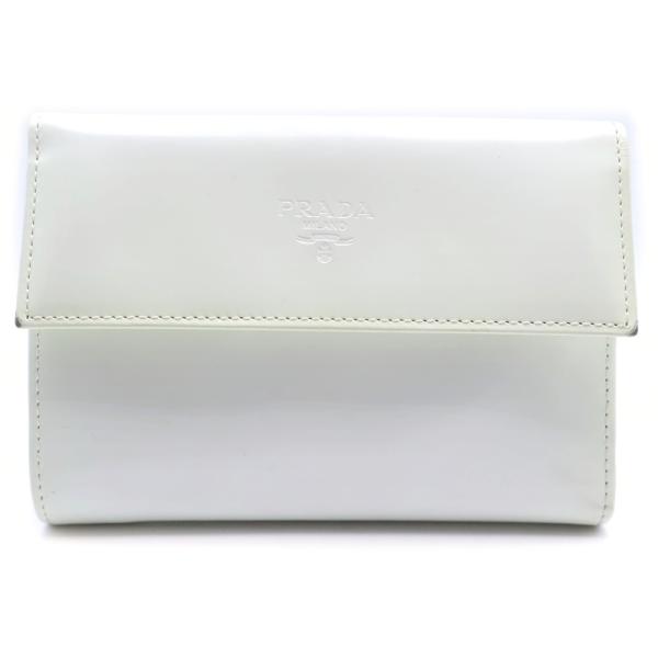 PRADA（プラダ） 三つ折りコンパクトウォレット がま口 財布 コイン