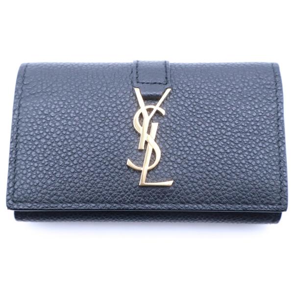 SAINT LAURENT PARIS サンローランパリ カサンドラロゴプレート レザー