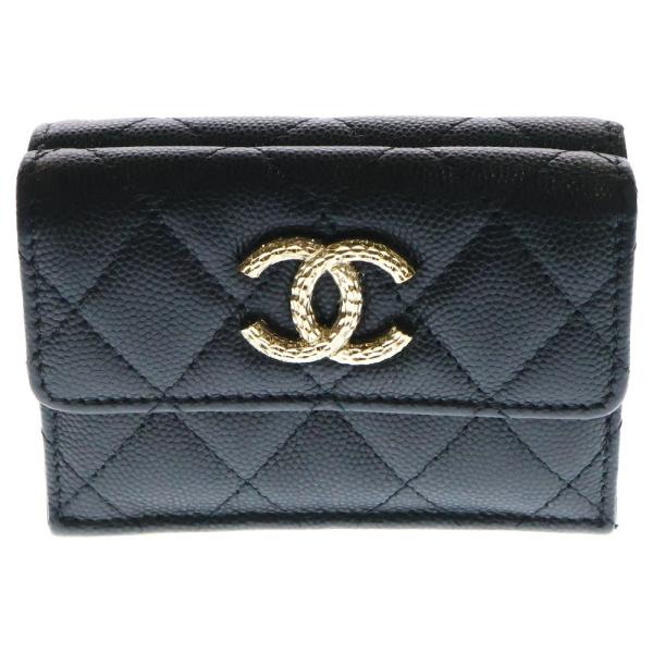 CHANEL（シャネル） マトラッセ スモールフラップウォレット 三つ折り