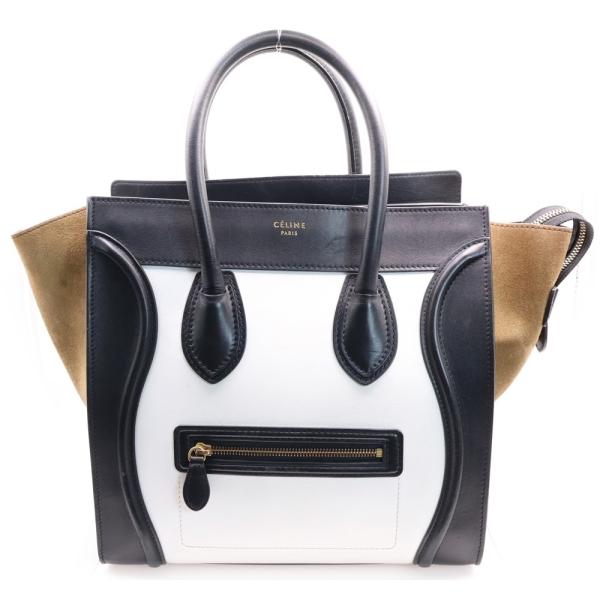 セリーヌ　ラゲージ　トリコロール ハンドバッグ CELINE（セリーヌ） ラゲージ ショルダーバッグ トリコロール