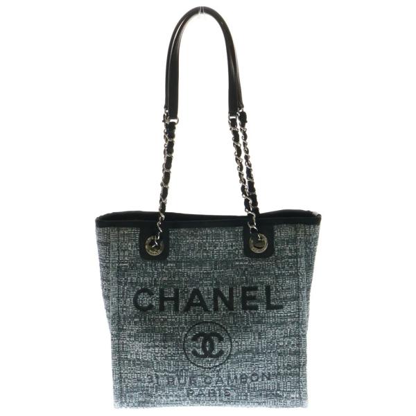 CHANEL（シャネル） ドーヴィル26 ツイード チェーンショルダーバッグ