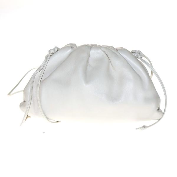 BOTTEGA VENETA ミニザポーチ　シルバー ショルダーバッグ BOTTEGA VENETA（ボッテガ・ヴェネタ） ザ ポーチ ショルダーバッグ