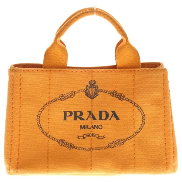 PRADA（プラダ） カナパ ハンドバッグ ミニトートバッグ オレンジ