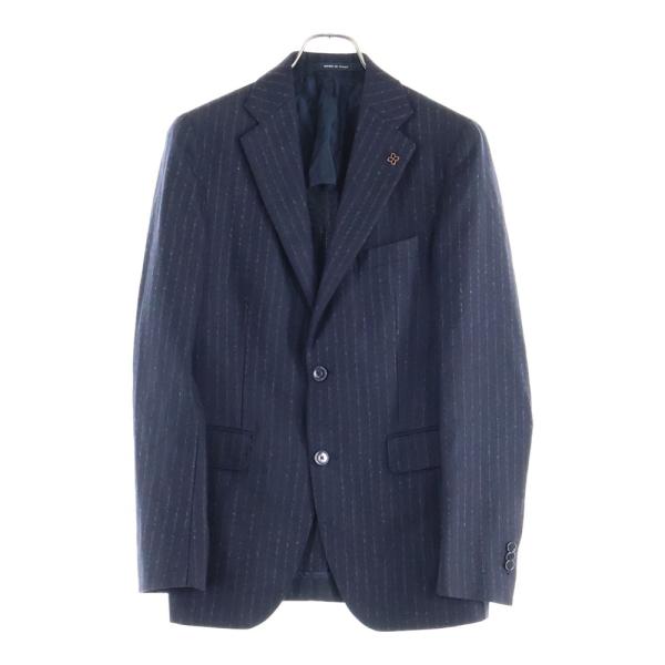 TAGLIATORE（タリアトーレ） ストライプ総柄 ラペルピン ウール 2B