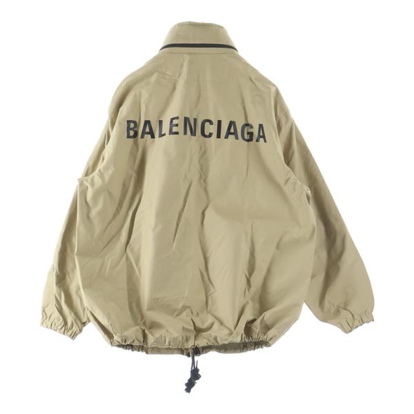 BALENCIAGA バレンシアガ バックロゴ ウィンドブレーカー ナイロンジャケット ベージュ 556168 TC011 BALENCIAGA（バレンシアガ） バックロゴ ウィンドブレーカー ナイロン