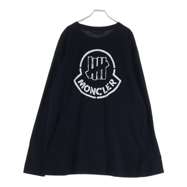 モンクレールジーニアス　アンディフィーテッド MAGLIA スウェット　黒　S MONCLER（モンクレール） ×UNDEFEATED アンディフィーテッド ロゴ