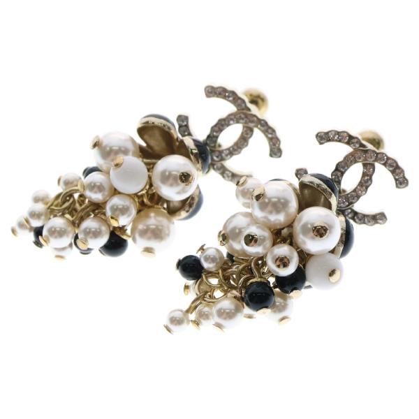 シャネル CHANEL ココマーク ラインストーン ピアス CHANEL(シャネル) Rhinestone Coco Mark Pierced Earrings