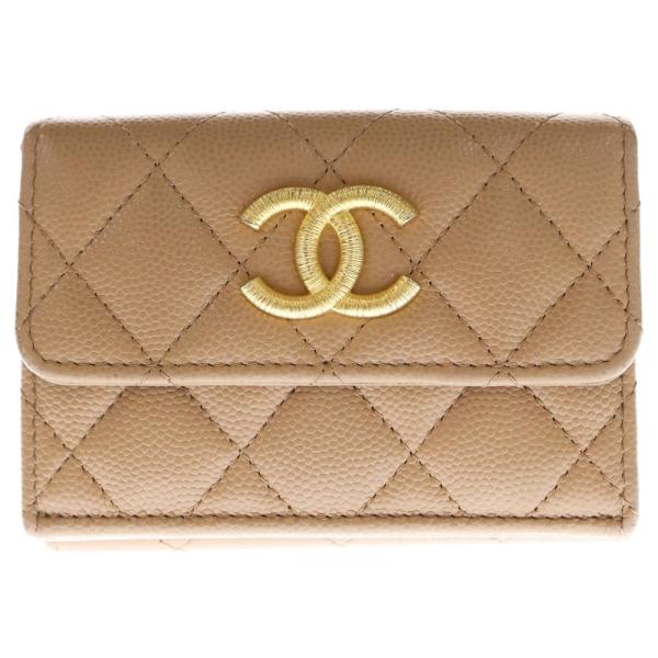 CHANEL（シャネル） マトラッセ スモールフラップウォレット 三つ折り