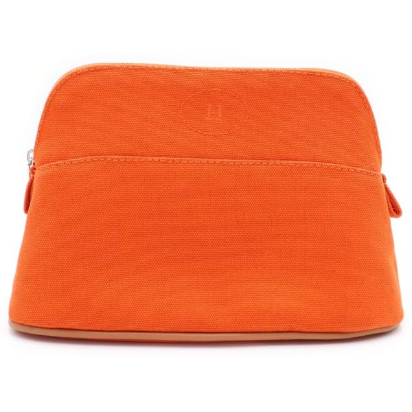 HERMES（エルメス） ボリード ポーチ ミニ オランジュ フー キャンバス