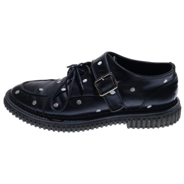 Dior HOMME ディオールオム 14AW ポルカドット総柄刺繍 モンク