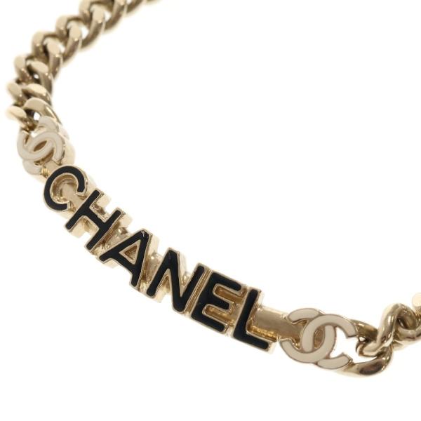 CHANEL シャネル B22S ロゴプレート チェーンチョーカー CHANEL シャネル B22S ロゴプレート チェーンチョーカー