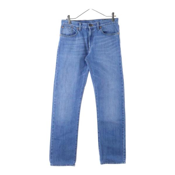 GUCCI（グッチ） LOVED 鳥刺繍 ロゴパッチ付デニムパンツ ブルー