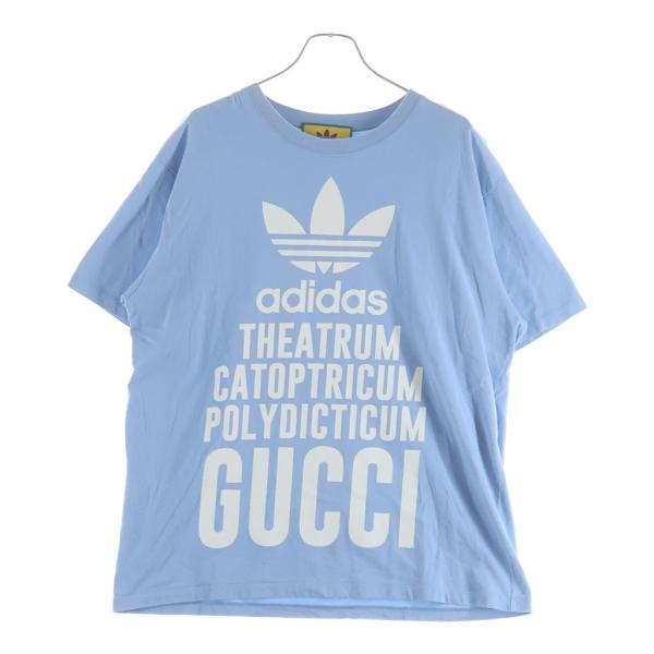GUCCI（グッチ） ×adidas アディダス ロゴ プリント 半袖Tシャツ